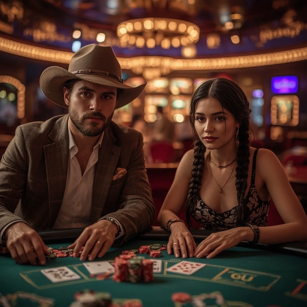 photo de deux joueurs de poker DaVinci's Gold Casino