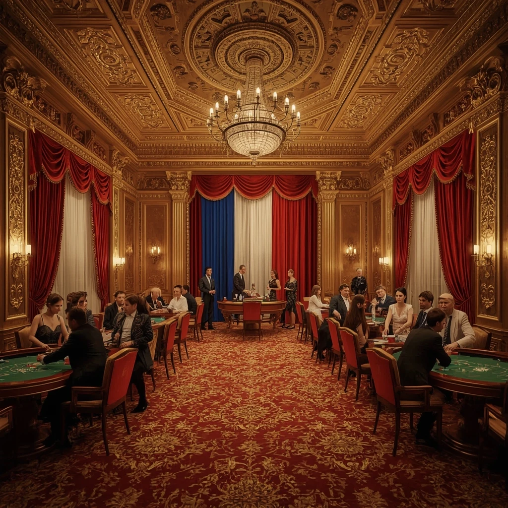Le casino et le drapeau français DaVinci's Gold Casino